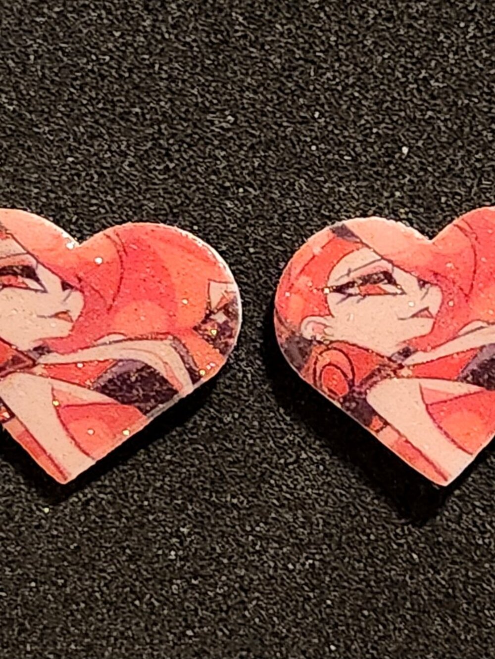 Loona Glitter Earrings - Helluva Boss